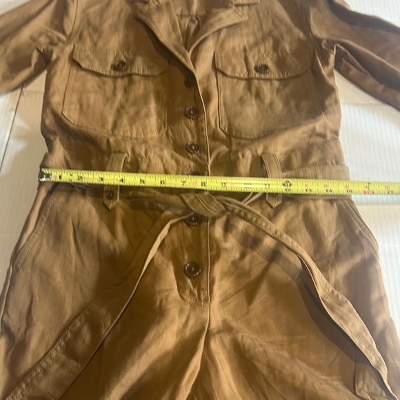 Banana Republic Stylish fatigue khaki Jumpsuit belt & pockets Y2K utility style - Picture 3 of 13